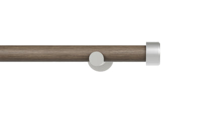 Edge Drapery Set- Sable & Satin Nickel