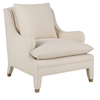 Sophie Lounge Chair in Cream Boucle