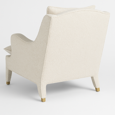 Sophie Lounge Chair in Cream Boucle
