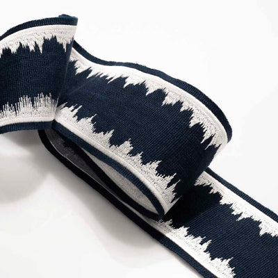 Drapery Panel-Threadline Indigo