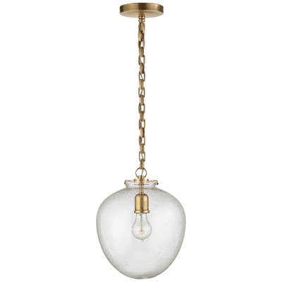 Katie Acorn Pendant with Seeded Glass