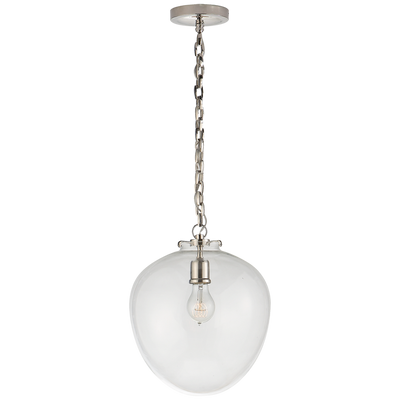 Katie Acorn Pendant with Clear Glass