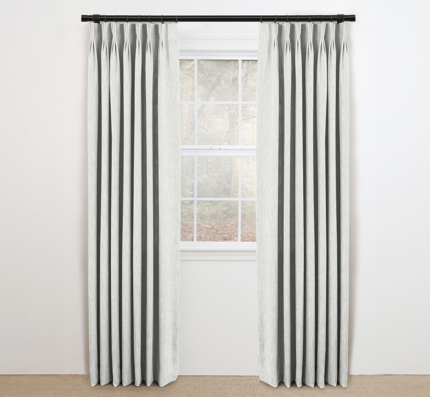 Plain Linen Fabric Drapery Panels