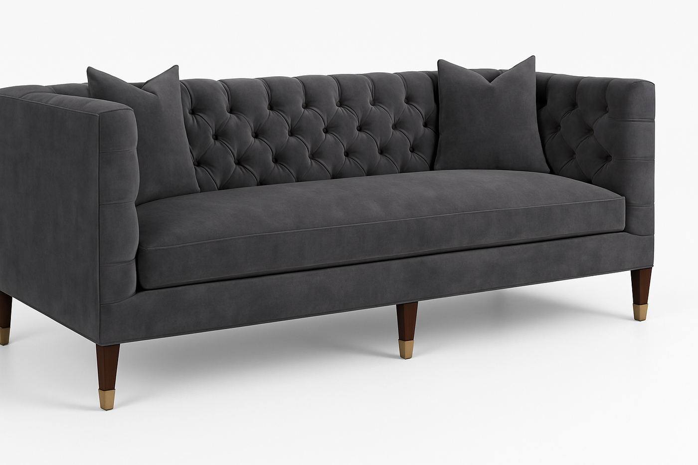 Whitemore Sofa in Stone Velvet