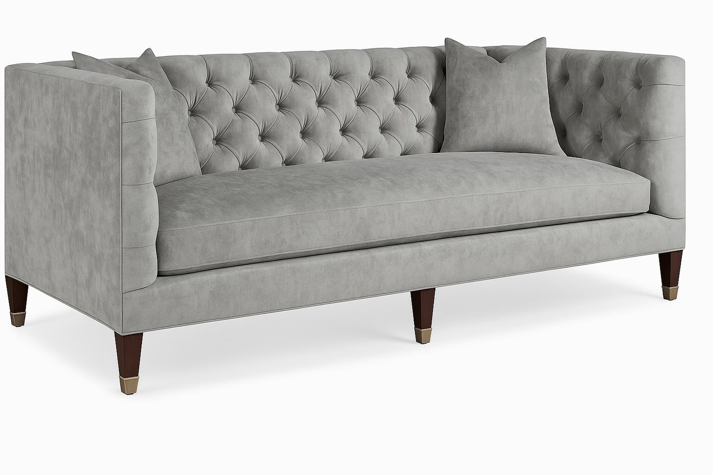 Whitemore Sofa in Lustre Silver Velvet