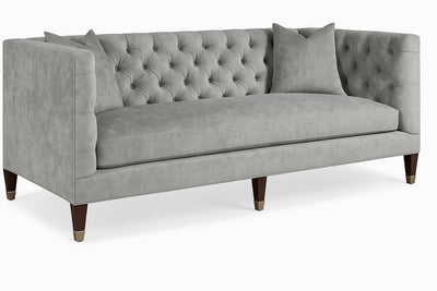 Whitemore Sofa in Lustre Silver Velvet