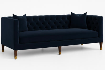 Whitemore Sofa in Midnight Blue Velvet