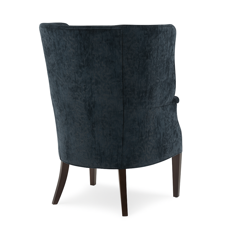Winslow Wing Chair in Storm Velvet