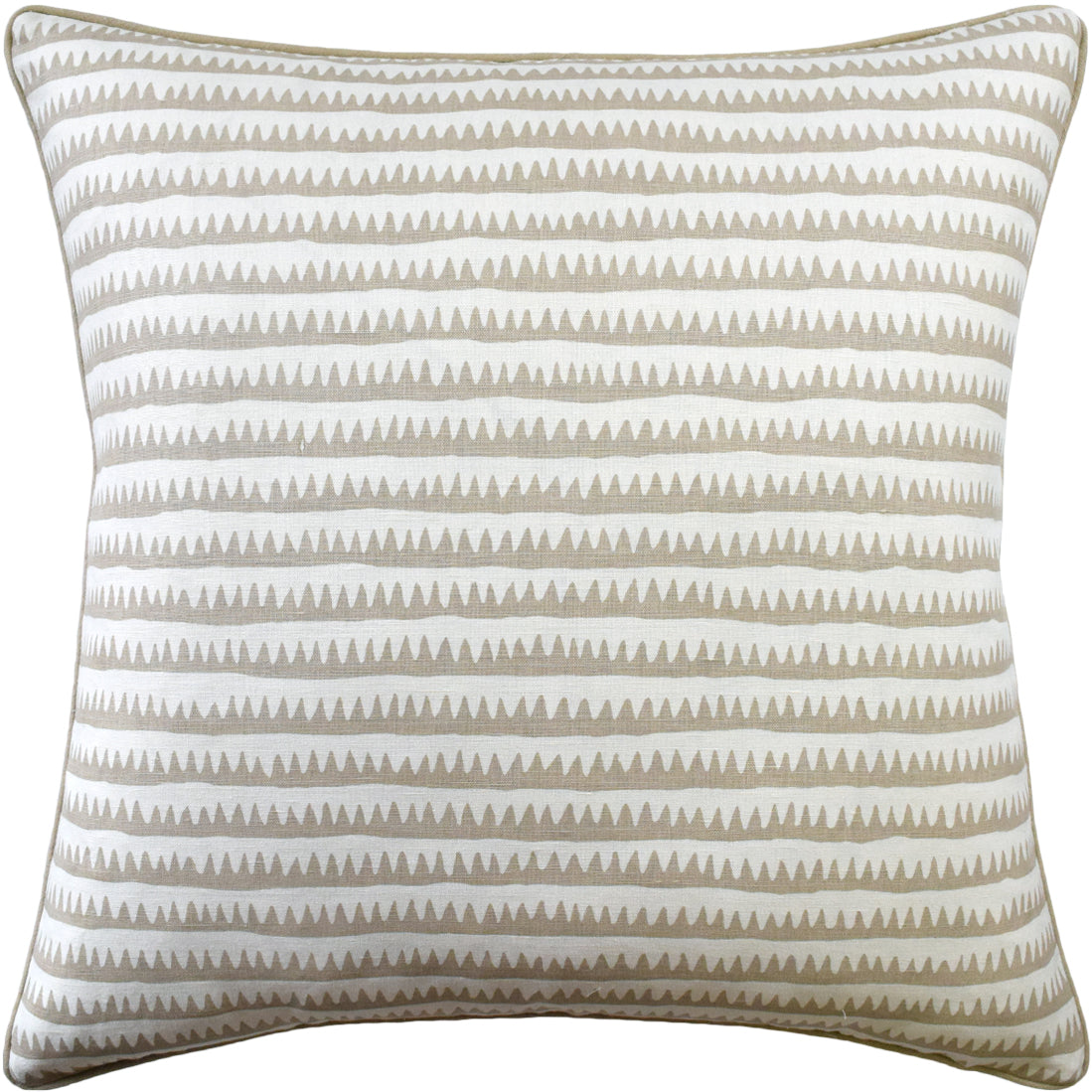 Corfu Stripe Pillow in Sand