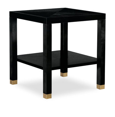 Trevor Square Side Table w/Wood Top