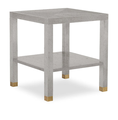 Trevor Square Side Table w/Wood Top
