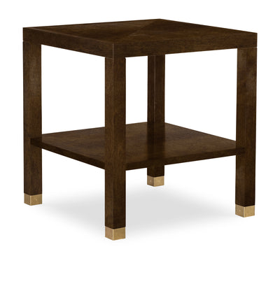 Trevor Square Side Table w/Wood Top