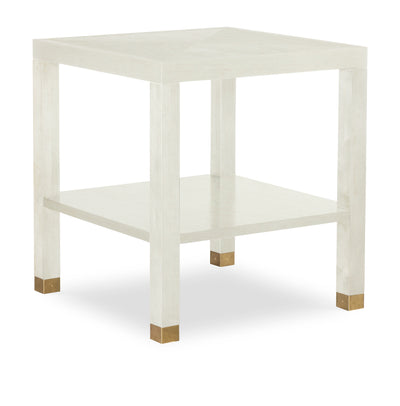 Trevor Square Side Table w/Wood Top