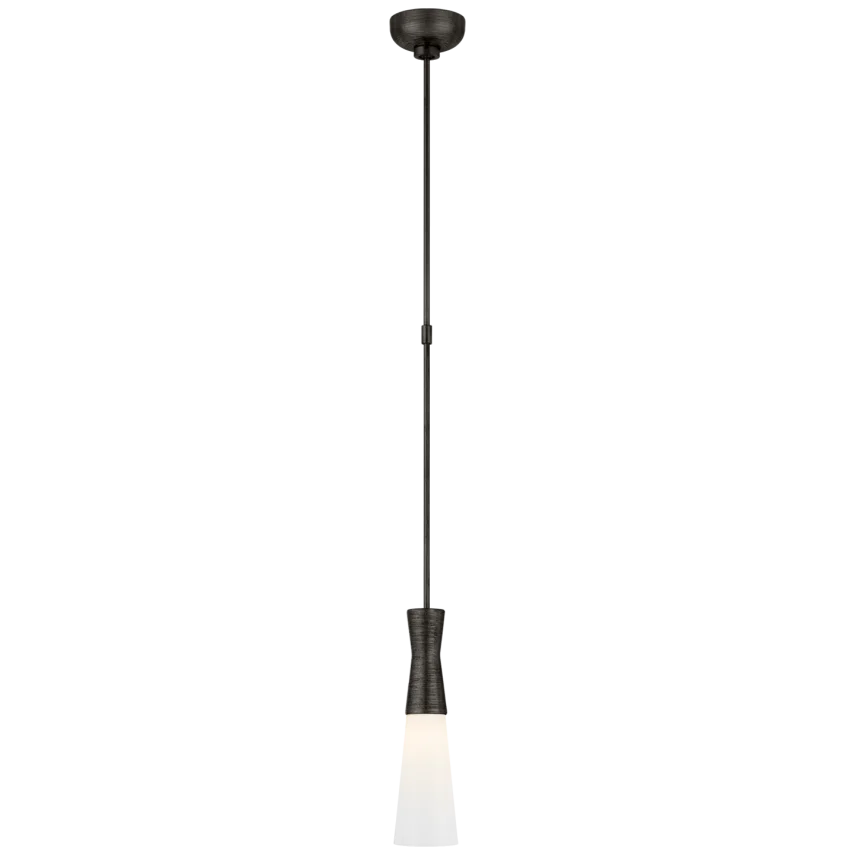 Utopia Small Pendant with White Glass