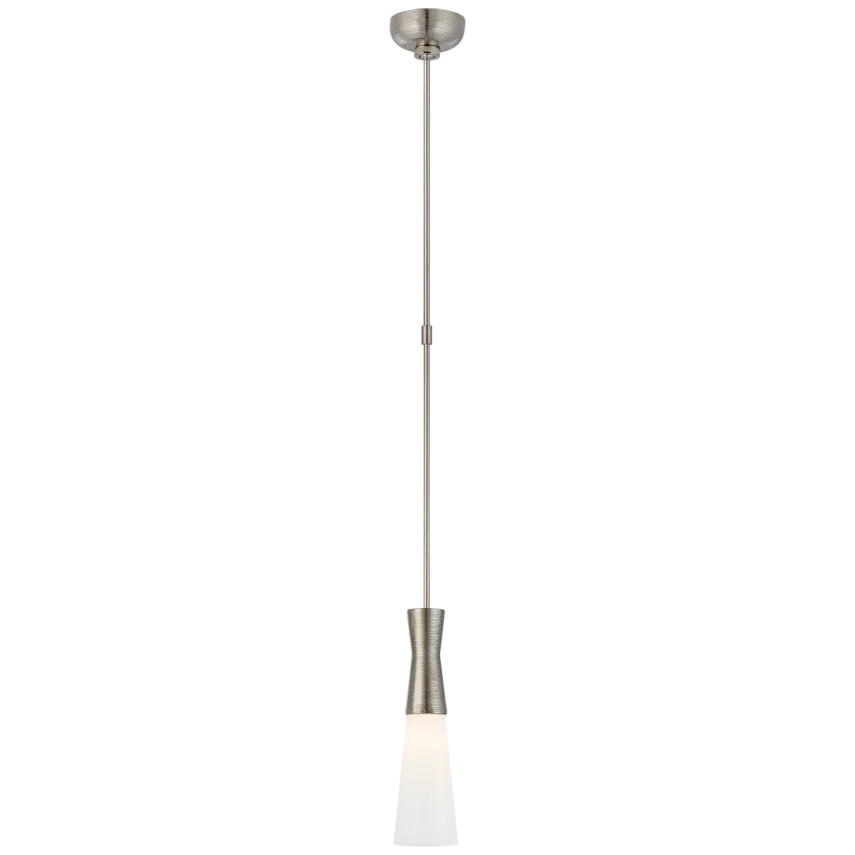 Utopia Small Pendant with White Glass