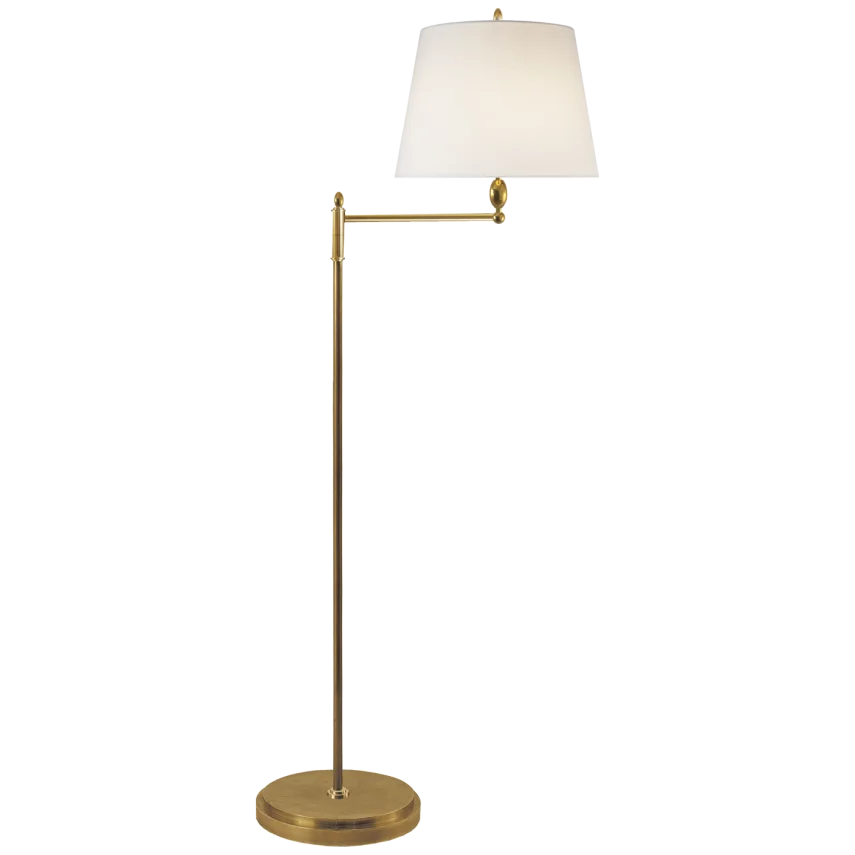 Paulo Floor Light with Linen Shade