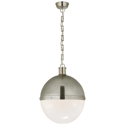 Hicks Extra Large Pendant with White Glass